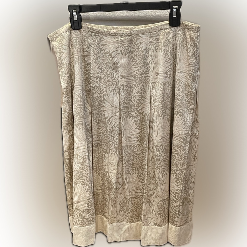Elie Tahari Elegant Cream Floral Women's Silk Skirt Size 12